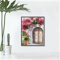 Picture of Red Floral Arch _GroupedProduct_Rectangle_Portrait_Canvas_Framed_