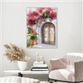 Picture of Red Floral Arch _GroupedProduct_Rectangle_Portrait_Canvas_Framed_