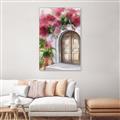 Picture of Red Floral Arch _GroupedProduct_Rectangle_Portrait_Canvas_Framed_