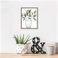 Picture of Leaves in Fun Vase I _GroupedProduct_Rectangle_Portrait_Canvas_Framed_