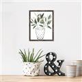 Picture of Leaves in Fun Vase I _GroupedProduct_Rectangle_Portrait_Canvas_Framed_
