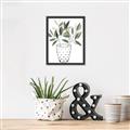 Picture of Leaves in Fun Vase I _GroupedProduct_Rectangle_Portrait_Canvas_Framed_