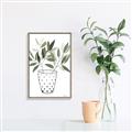 Picture of Leaves in Fun Vase I _GroupedProduct_Rectangle_Portrait_Canvas_Framed_