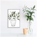 Picture of Leaves in Fun Vase I _GroupedProduct_Rectangle_Portrait_Canvas_Framed_