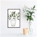 Picture of Leaves in Fun Vase I _GroupedProduct_Rectangle_Portrait_Canvas_Framed_