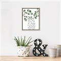 Picture of Leaves in Fun Vase II  _GroupedProduct_Rectangle_Portrait_Canvas_Framed_