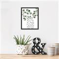 Picture of Leaves in Fun Vase II  _GroupedProduct_Rectangle_Portrait_Canvas_Framed_