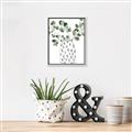 Picture of Leaves in Fun Vase II  _GroupedProduct_Rectangle_Portrait_Canvas_Framed_