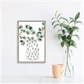 Picture of Leaves in Fun Vase II  _GroupedProduct_Rectangle_Portrait_Canvas_Framed_