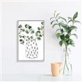 Picture of Leaves in Fun Vase II  _GroupedProduct_Rectangle_Portrait_Canvas_Framed_