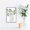 Picture of Leaves in Fun Vase II  _GroupedProduct_Rectangle_Portrait_Canvas_Framed_