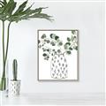 Picture of Leaves in Fun Vase II  _GroupedProduct_Rectangle_Portrait_Canvas_Framed_