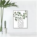 Picture of Leaves in Fun Vase II  _GroupedProduct_Rectangle_Portrait_Canvas_Framed_
