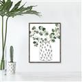Picture of Leaves in Fun Vase II  _GroupedProduct_Rectangle_Portrait_Canvas_Framed_