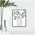Picture of Leaves in Fun Vase II  _GroupedProduct_Rectangle_Portrait_Canvas_Framed_