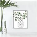 Picture of Leaves in Fun Vase II  _GroupedProduct_Rectangle_Portrait_Canvas_Framed_