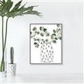 Picture of Leaves in Fun Vase II  _GroupedProduct_Rectangle_Portrait_Canvas_Framed_