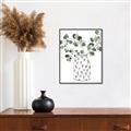 Picture of Leaves in Fun Vase II  _GroupedProduct_Rectangle_Portrait_Canvas_Framed_