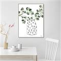 Picture of Leaves in Fun Vase II  _GroupedProduct_Rectangle_Portrait_Canvas_Framed_
