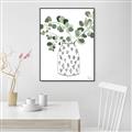 Picture of Leaves in Fun Vase II  _GroupedProduct_Rectangle_Portrait_Canvas_Framed_