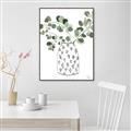 Picture of Leaves in Fun Vase II  _GroupedProduct_Rectangle_Portrait_Canvas_Framed_