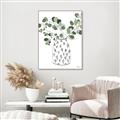 Picture of Leaves in Fun Vase II  _GroupedProduct_Rectangle_Portrait_Canvas_Framed_