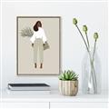 Picture of Palm Girl Fashion I _GroupedProduct_Rectangle_Portrait_Canvas_Framed_