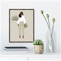 Picture of Palm Girl Fashion I _GroupedProduct_Rectangle_Portrait_Canvas_Framed_