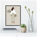 Picture of Palm Girl Fashion I _GroupedProduct_Rectangle_Portrait_Canvas_Framed_