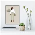 Picture of Palm Girl Fashion I _GroupedProduct_Rectangle_Portrait_Canvas_Framed_