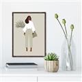 Picture of Palm Girl Fashion I _GroupedProduct_Rectangle_Portrait_Canvas_Framed_