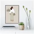 Picture of Palm Girl Fashion I _GroupedProduct_Rectangle_Portrait_Canvas_Framed_