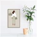 Picture of Palm Girl Fashion I _GroupedProduct_Rectangle_Portrait_Canvas_Framed_