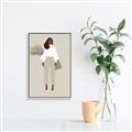 Picture of Palm Girl Fashion I _GroupedProduct_Rectangle_Portrait_Canvas_Framed_