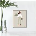Picture of Palm Girl Fashion I _GroupedProduct_Rectangle_Portrait_Canvas_Framed_