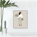 Picture of Palm Girl Fashion I _GroupedProduct_Rectangle_Portrait_Canvas_Framed_