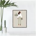Picture of Palm Girl Fashion I _GroupedProduct_Rectangle_Portrait_Canvas_Framed_