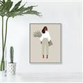 Picture of Palm Girl Fashion I _GroupedProduct_Rectangle_Portrait_Canvas_Framed_