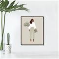 Picture of Palm Girl Fashion I _GroupedProduct_Rectangle_Portrait_Canvas_Framed_