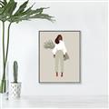 Picture of Palm Girl Fashion I _GroupedProduct_Rectangle_Portrait_Canvas_Framed_