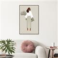 Picture of Palm Girl Fashion I _GroupedProduct_Rectangle_Portrait_Canvas_Framed_