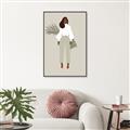 Picture of Palm Girl Fashion I _GroupedProduct_Rectangle_Portrait_Canvas_Framed_