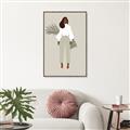 Picture of Palm Girl Fashion I _GroupedProduct_Rectangle_Portrait_Canvas_Framed_