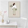 Picture of Palm Girl Fashion I _GroupedProduct_Rectangle_Portrait_Canvas_Framed_