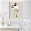 Picture of Palm Girl Fashion I _GroupedProduct_Rectangle_Portrait_Canvas_Framed_