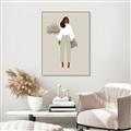 Picture of Palm Girl Fashion I _GroupedProduct_Rectangle_Portrait_Canvas_Framed_