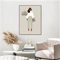 Picture of Palm Girl Fashion I _GroupedProduct_Rectangle_Portrait_Canvas_Framed_
