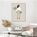 Picture of Palm Girl Fashion I _GroupedProduct_Rectangle_Portrait_Canvas_Framed_