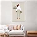 Picture of Palm Girl Fashion I _GroupedProduct_Rectangle_Portrait_Canvas_Framed_