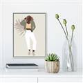 Picture of Palm Girl Fashion II  _GroupedProduct_Rectangle_Portrait_Canvas_Framed_